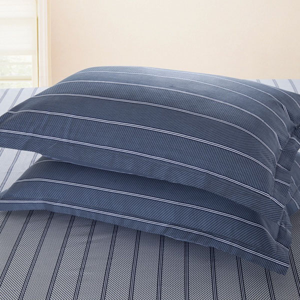 3-Or-4pcs-Dark-Blue-Pure-Cotton-Taffeta-Stripe-Printed-Bedding-Sets-980900-6