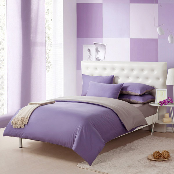 34pcs-Pure-Cotton-Light-Purple-Grey-Assorted-Bedding-Sets-Plain-Duvet-Cover-980891-2