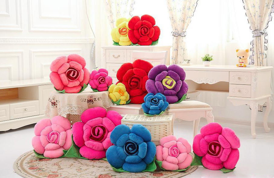3D-Colorful-Rose-Flowers-Throw-Pillow-Plush-Sofa-Car-Office-Back-Cushion-Valentines-Gift-1029338-1