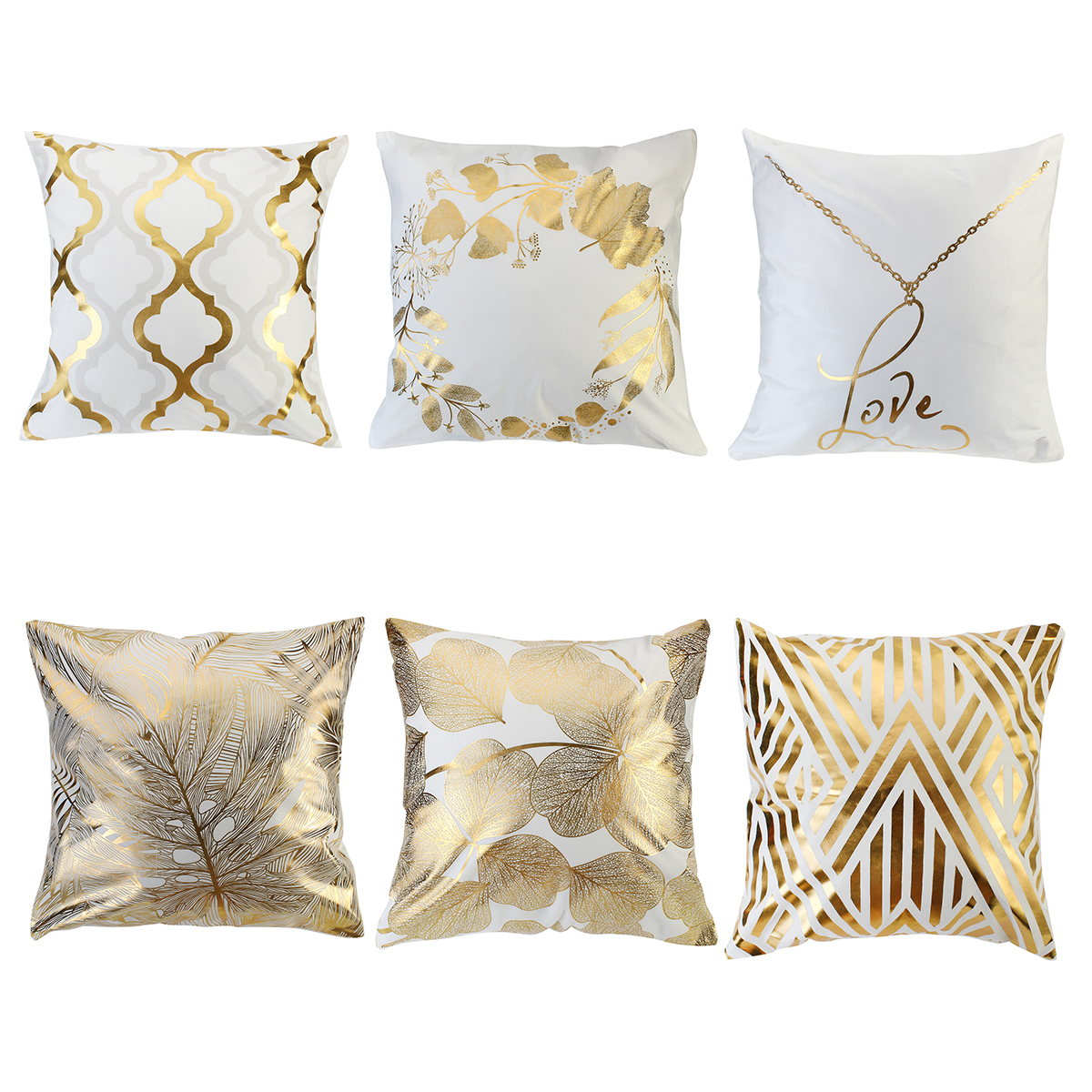 45-x-45cm-Cushion-Gold-Leaves-Geometric-Pattern-Pillow-Cover-Square-Decorative-Pillowcases-For-Decor-1726847-5