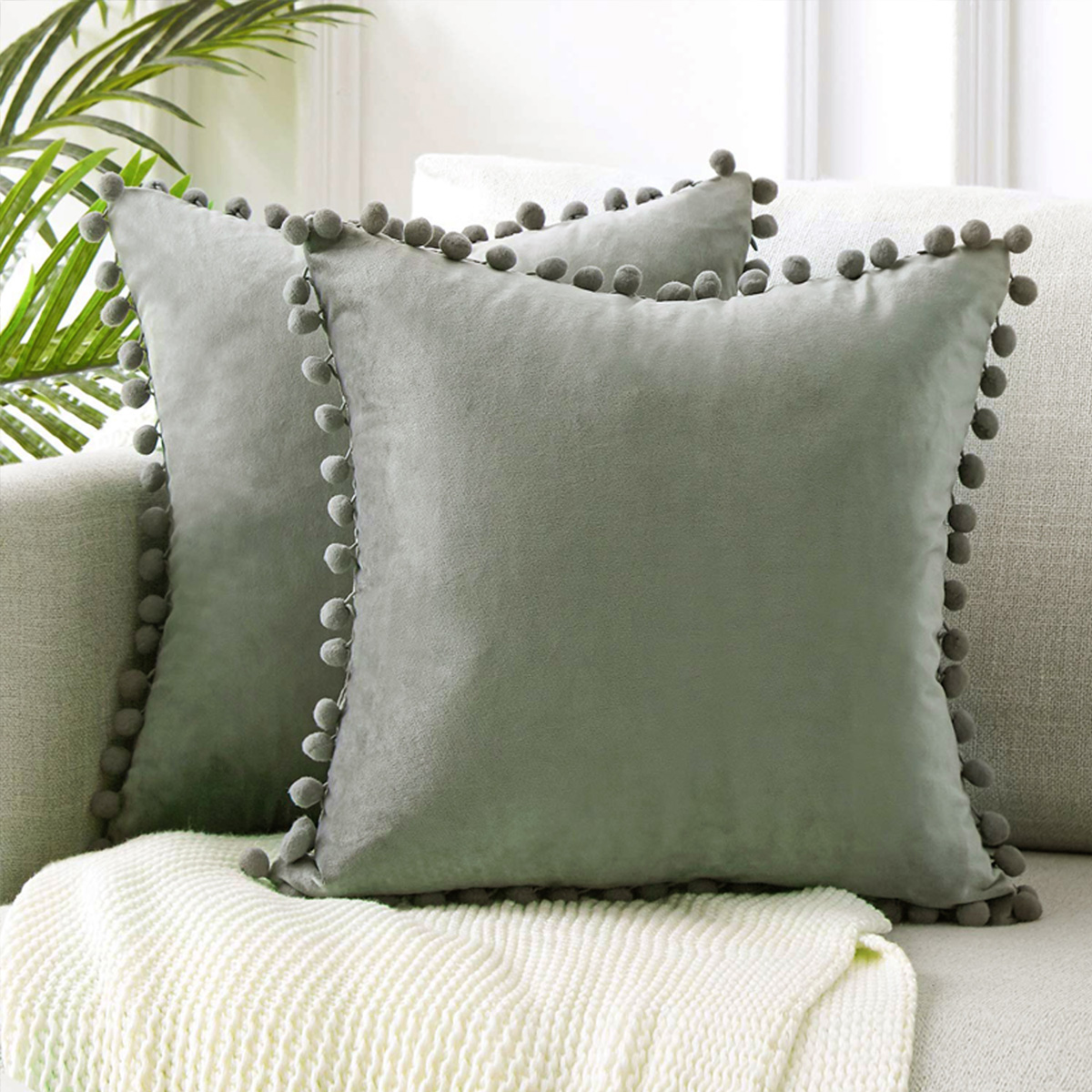 4545cm-Soft-Velvet-Pillow-Covers-Cute-Pom-Poms-Throw-Pillow-Covers-Square-Cushion-Case-for-Sofa-Couc-1779027-10