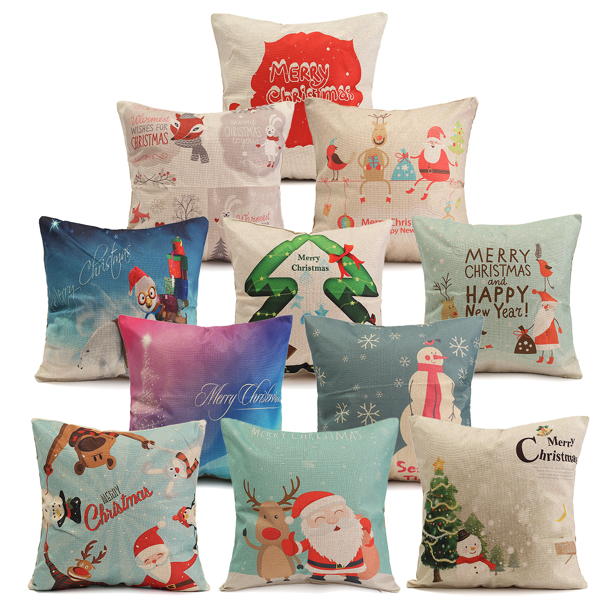 45X45cm-Christmas-Fashion-Cotton-Linen-Pillow-Case-Santa-Claus-Snowmen-Gift-Home-Decor-1097932-1