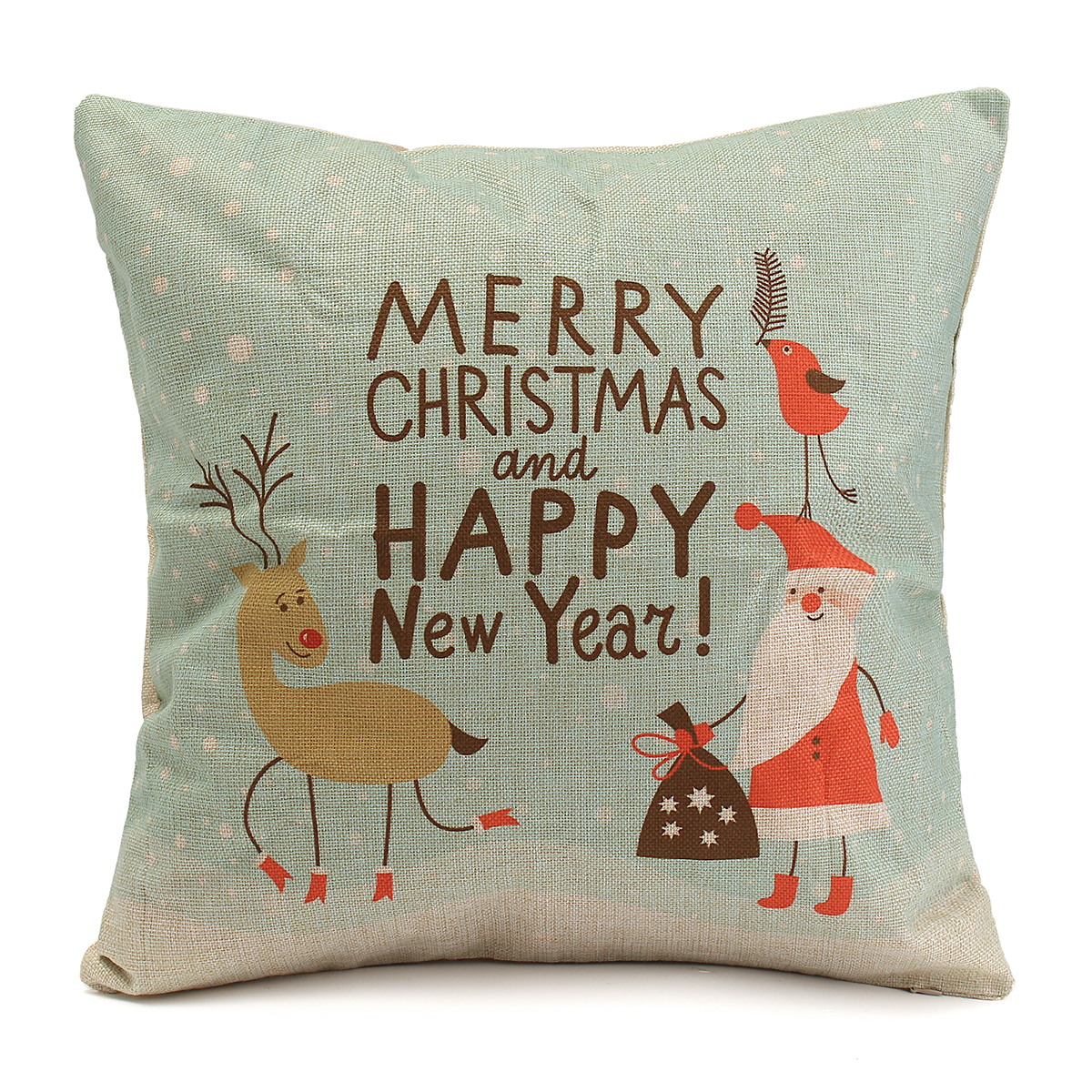 45X45cm-Christmas-Fashion-Cotton-Linen-Pillow-Case-Santa-Claus-Snowmen-Gift-Home-Decor-1097932-4