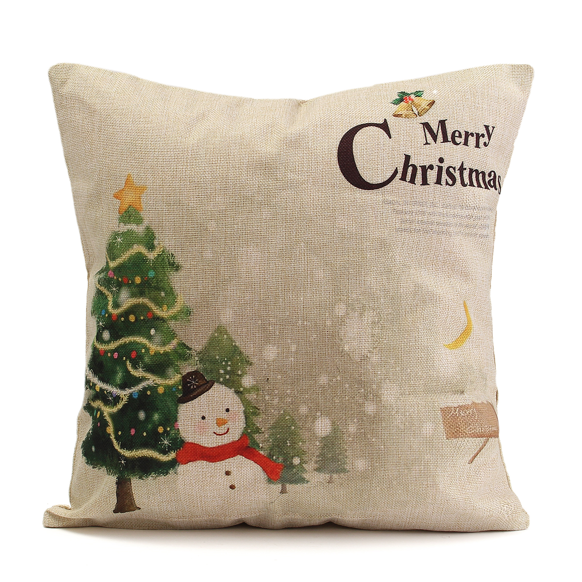 45X45cm-Christmas-Fashion-Cotton-Linen-Pillow-Case-Santa-Claus-Snowmen-Gift-Home-Decor-1097932-7