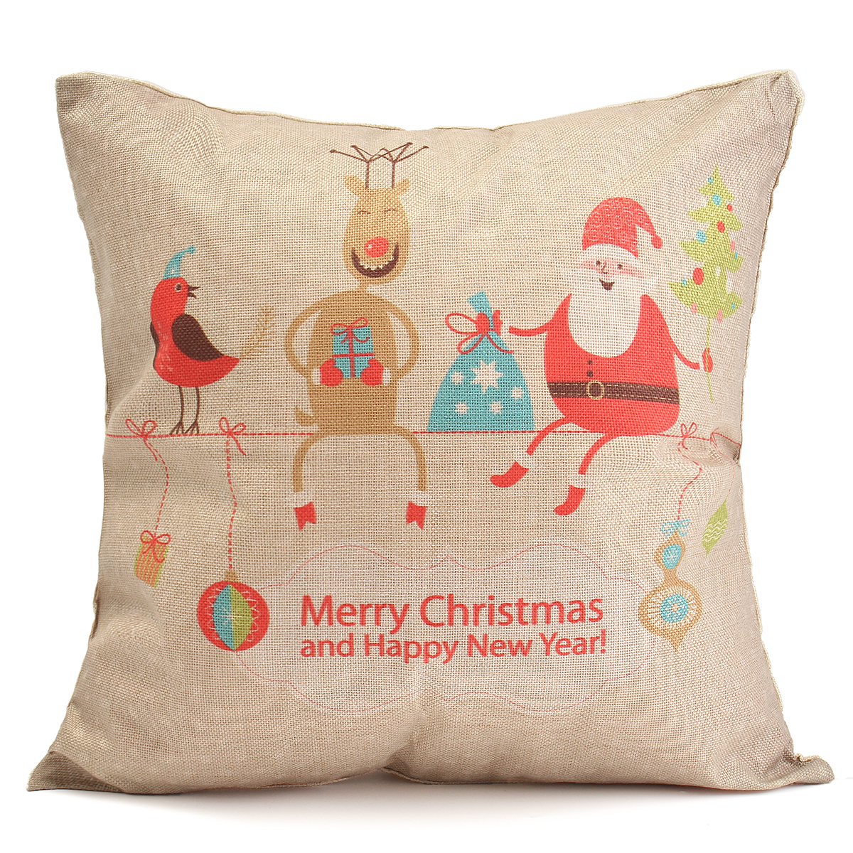45X45cm-Christmas-Fashion-Cotton-Linen-Pillow-Case-Santa-Claus-Snowmen-Gift-Home-Decor-1097932-10