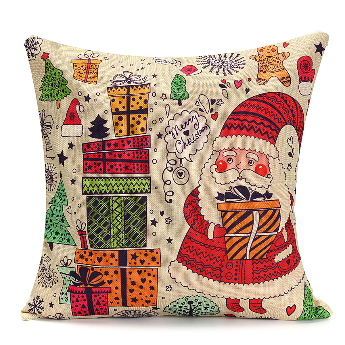 45X45cm-Christmas-Santa-Claus-Snowmen-Gift-Fashion-Cotton-Linen-Pillow-Case-Home-Decor-1097921-7