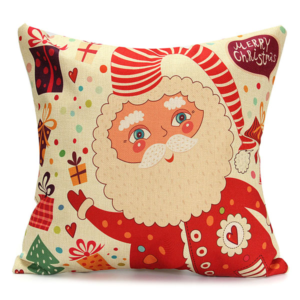 45X45cm-Christmas-Santa-Claus-Snowmen-Gift-Fashion-Cotton-Linen-Pillow-Case-Home-Decor-1097921-8