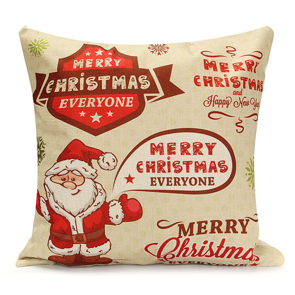 45X45cm-Christmas-Santa-Claus-Snowmen-Gift-Fashion-Cotton-Linen-Pillow-Case-Home-Decor-1097921-9