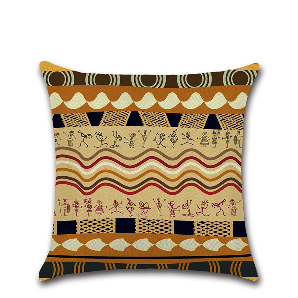 45x45CM-African-National-Style-Geometric-Printing-Cushion-Cover-Linen-Pillow-Case-Home-Decor-Pillow--1915524-4