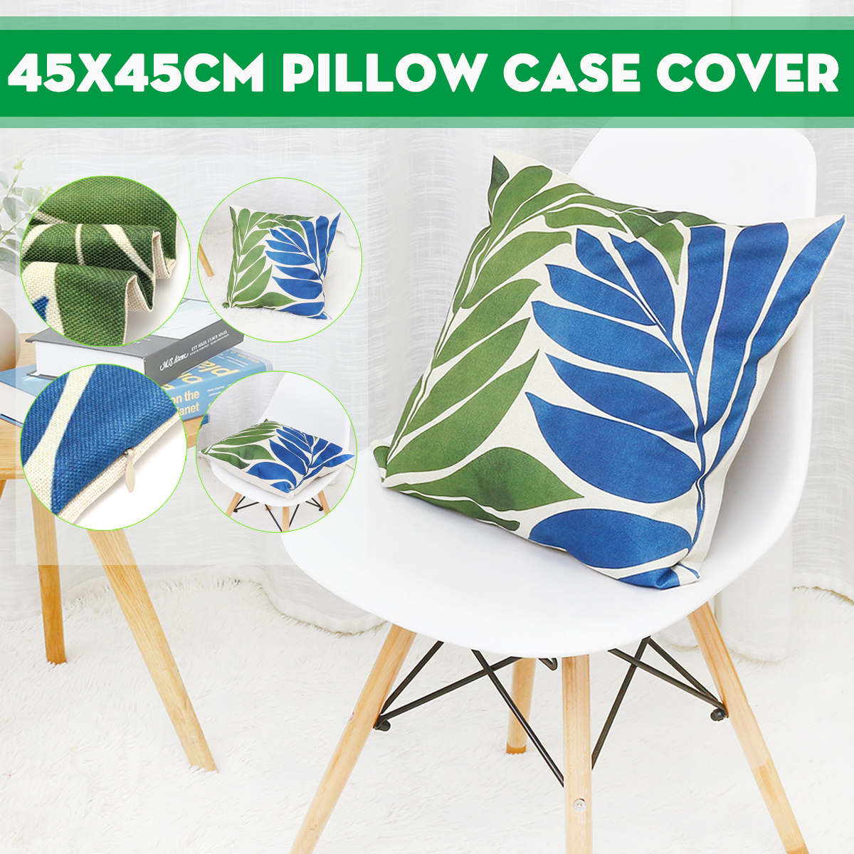 45x45cm-Plant-Theme-Cushion-Cover-Home-Bed-Sofa-Car-Pillow-Cover-Great-for-Pillowslip-Protector-Deco-1764925-1