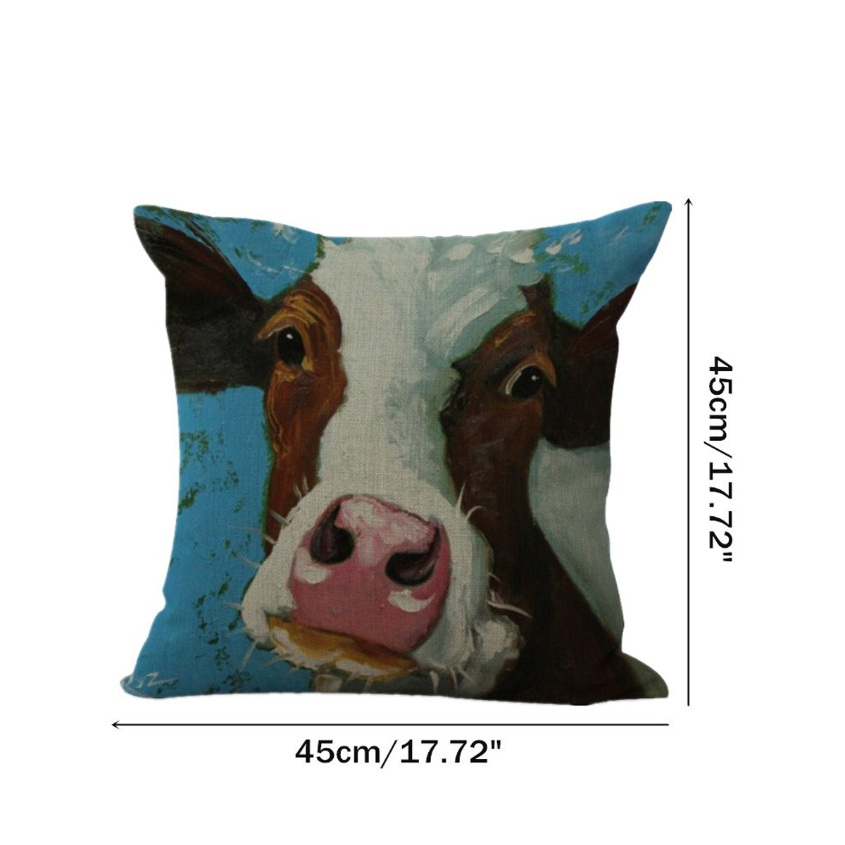 45x45cm-Vintage-Cow-Head-Print-Cotton-And-Linen-Sofa-Soft-Cushion-Bed-Decoration-Pillow-Case-1809082-3