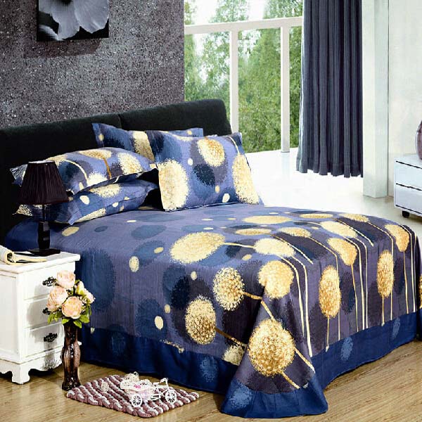 4pcs-Pure-Cotton-Sanding-Dandelion-Printed-Thicken-Bedding-Sets-Duvet-Cover-980894-2