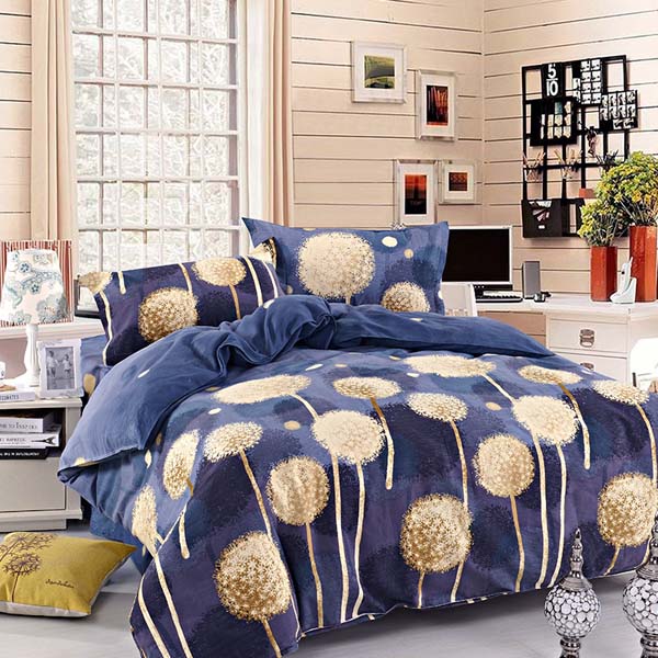 4pcs-Pure-Cotton-Sanding-Dandelion-Printed-Thicken-Bedding-Sets-Duvet-Cover-980894-3