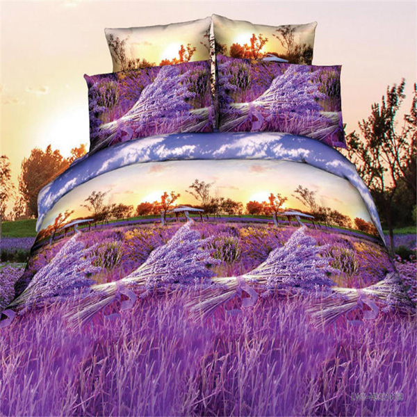 4pcs-Suit-Polyester-Fiber-3D-Lavender-Reactive-Dyeing-Bedding-Sets-Queen-King-Size-1013475-1