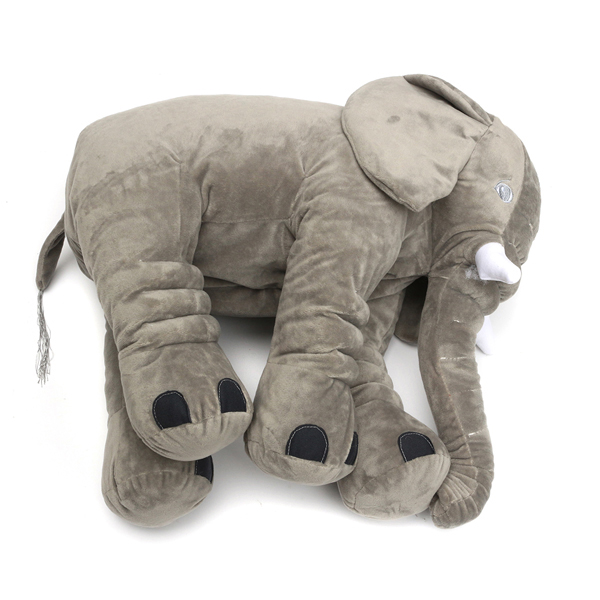 50x45cm-Grey-Large-Elephant-Plush-Stuffed-Pillows-Cushion-Gift-Bedding-Decor-Back-Cushions-1067073-3