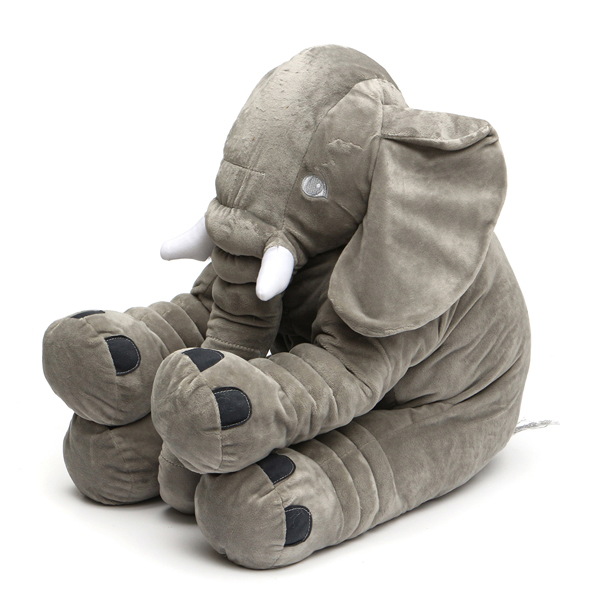 50x45cm-Grey-Large-Elephant-Plush-Stuffed-Pillows-Cushion-Gift-Bedding-Decor-Back-Cushions-1067073-5