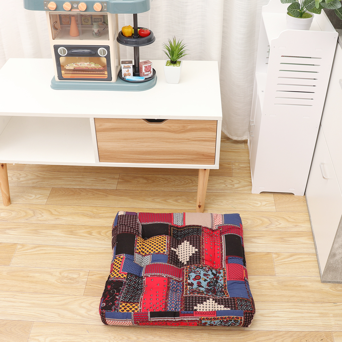 55x55x10cm-Square-Tatami-Cushion-Cotton-Linen-Floor-Pillow-Chair-Seat-Pad-Mat-1842990-10