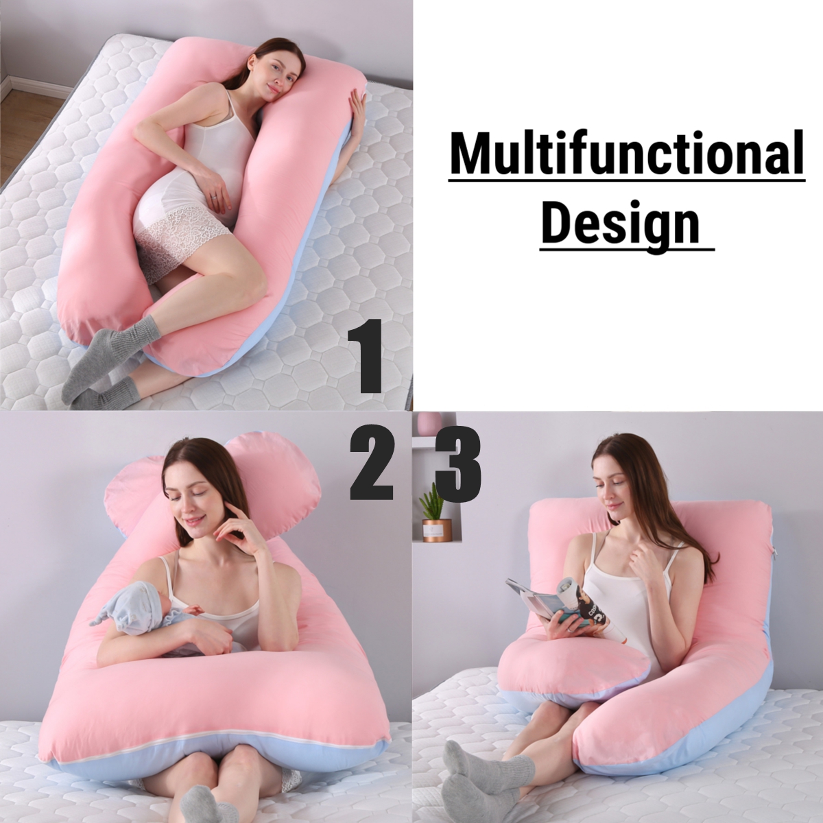 70x130cm-Multifunctional-Pillow-Case-Support-Sleeping-Woman-Pillow-Cover-Side-Lying-U-shaped-Pillow--1862497-3