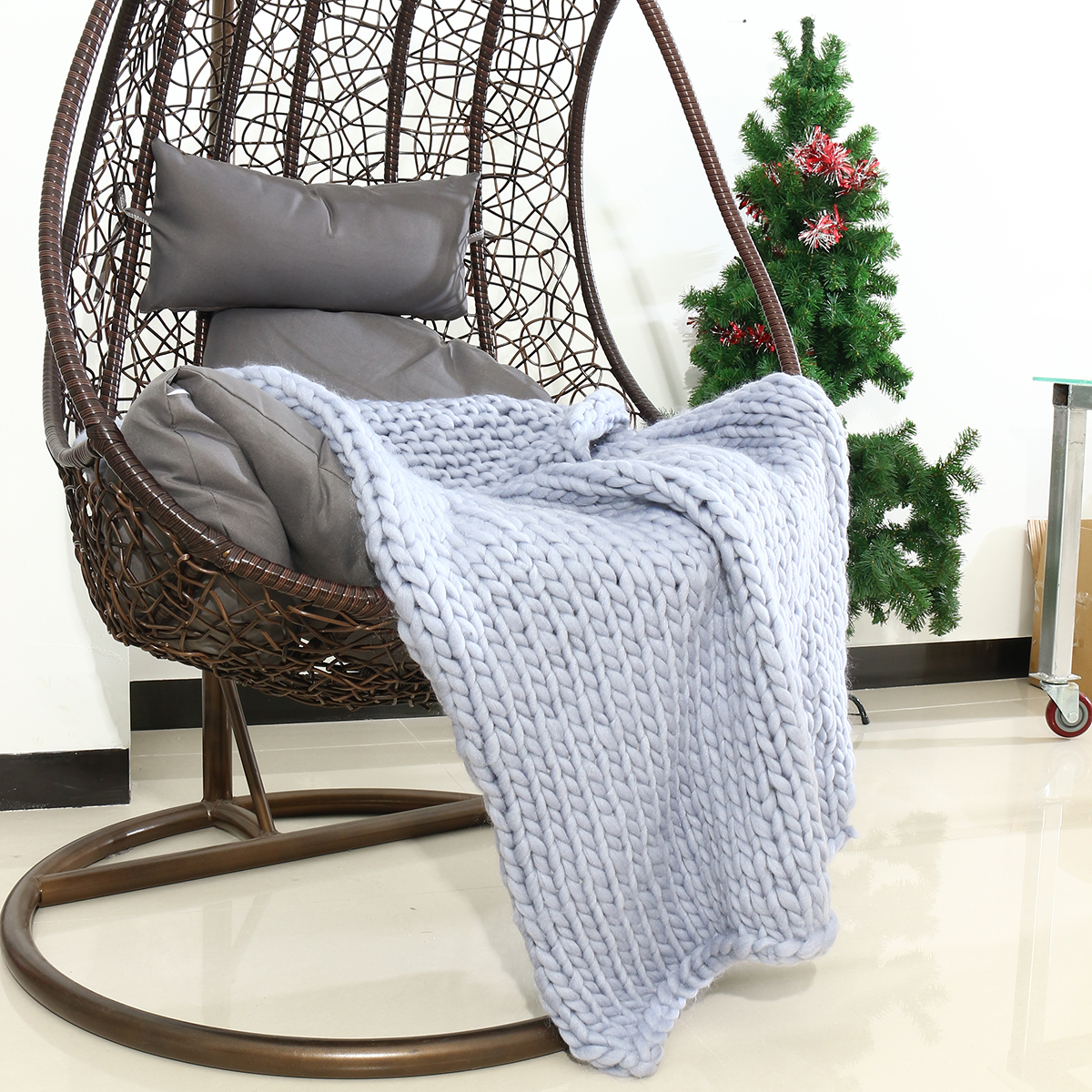80x100CM-Handmade-Polyester-Fiber-Knitted-Blanket-Pure-Air-Conditioning-Bulky-Knitting-Throw-Blanket-1800712-3