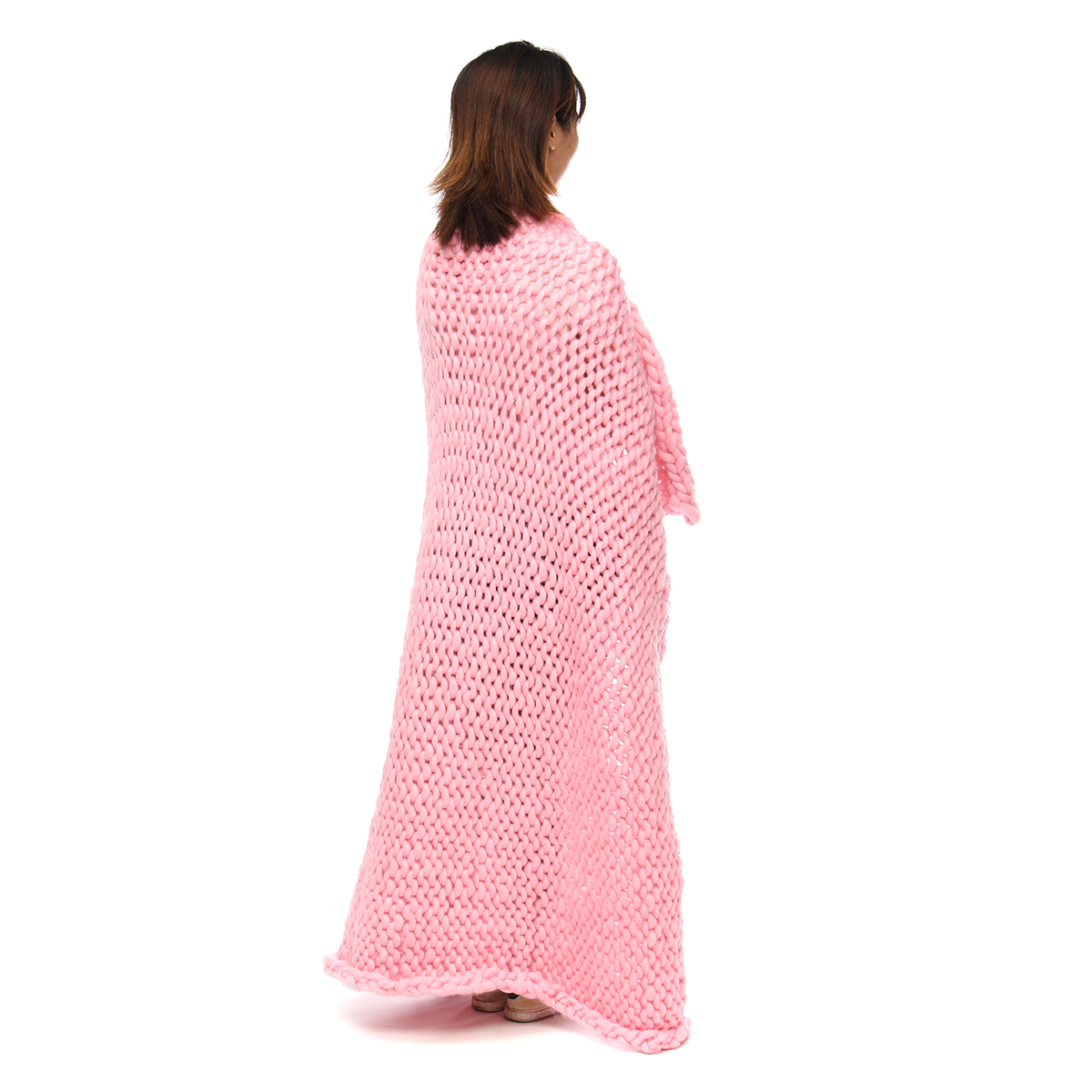 80x100CM-Handmade-Polyester-Fiber-Knitted-Blanket-Pure-Air-Conditioning-Bulky-Knitting-Throw-Blanket-1800712-8