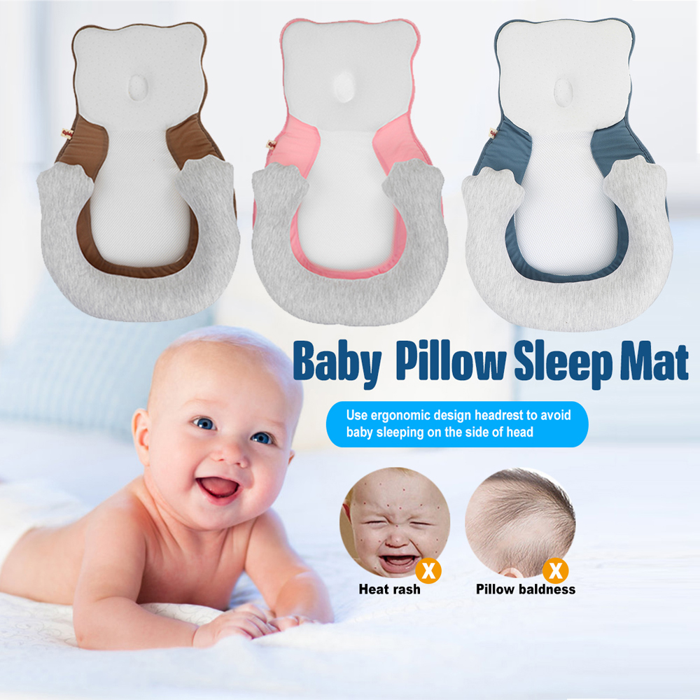 Baby-Infant-Newborn-Folding-Breathable-Pillow-Sleep-Mat-U-Style-Prevent-Deviated-Head-Positioner-1795005-1