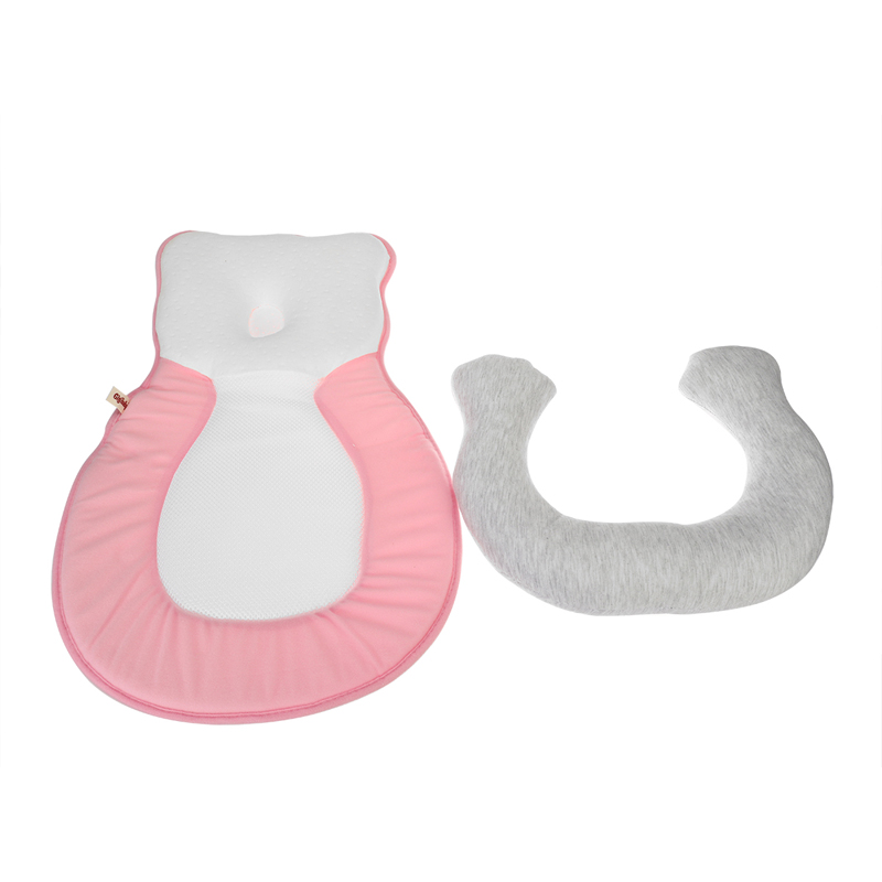 Baby-Infant-Newborn-Folding-Breathable-Pillow-Sleep-Mat-U-Style-Prevent-Deviated-Head-Positioner-1795005-9