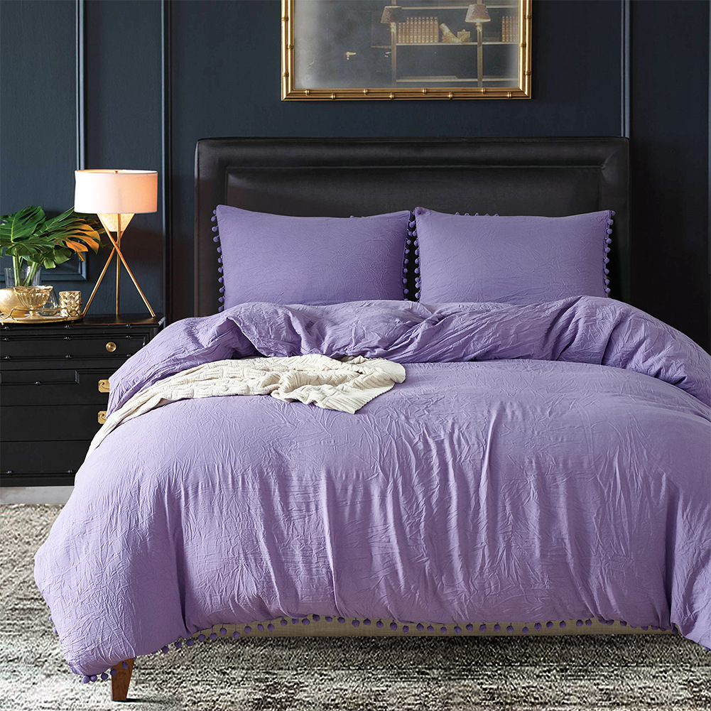 Bedding-Sets-with-Washed-Ball-Decorative-Microfiber-Fabric-Queen-King-Duvet-Cover-Pillowcase-Comfort-1701174-5