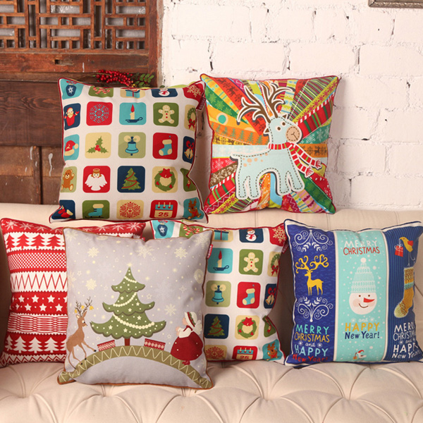 Christmas-Cartoon-Printed-Pillow-Cases-Home-Sofa-Square-Cushion-Cover-992555-1