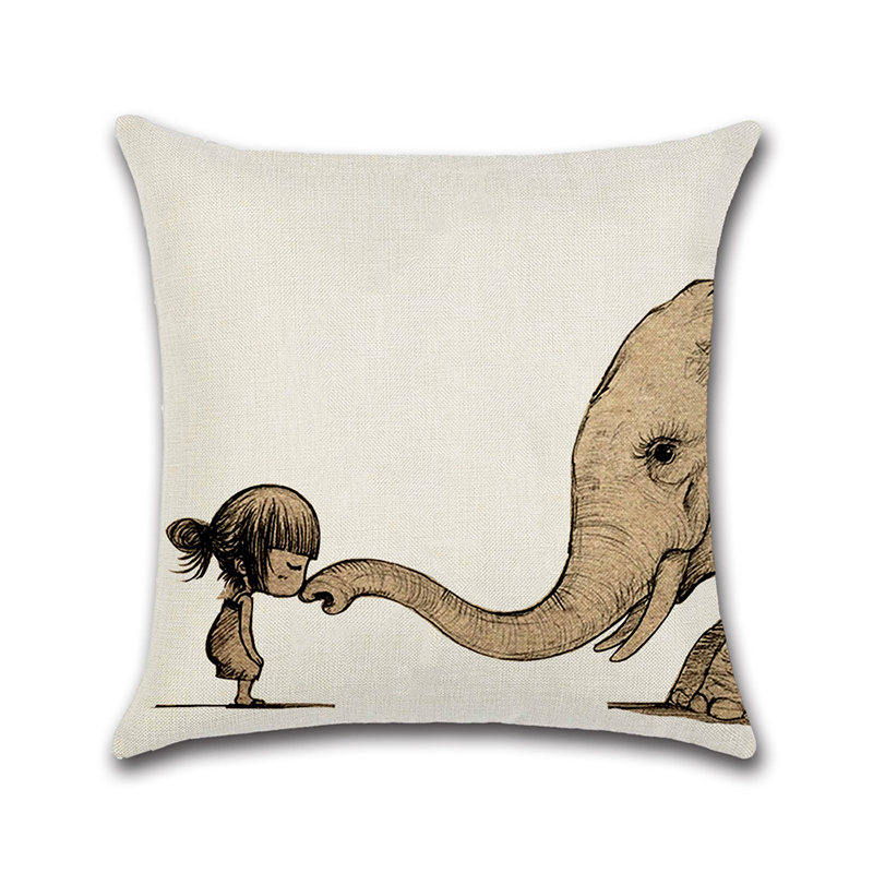 Elephant-Shark-Whale-Dinosaur-Cushion-Cover-Cotton-Linen-Pillow-Case-Throw-Wedding-Decor-Pillowcase-1367063-2