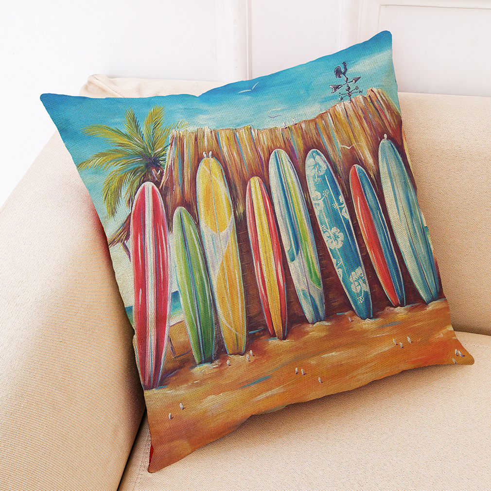 Honana-45x45cm-Home-Decoration-Colorful-Beach-Patterns-Cotton-Linen-Pillow-Case-Sofa-Cushion-Cover-1324140-5
