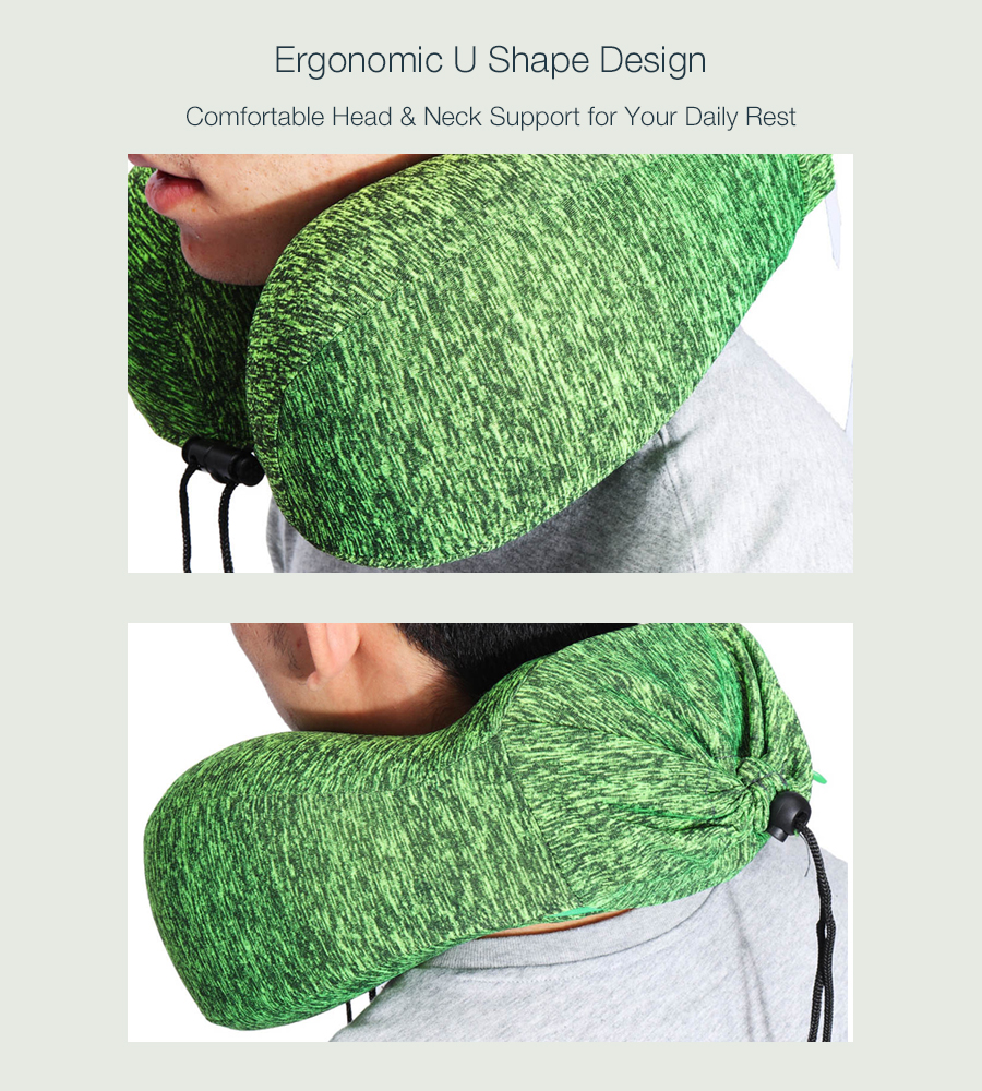 Honana-BX-Green-Slow-Rebound-Memory-Cotton-Neck-Pillow-1302811-3