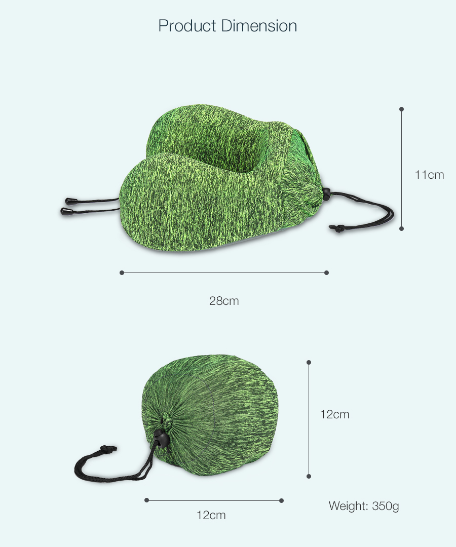 Honana-BX-Green-Slow-Rebound-Memory-Cotton-Neck-Pillow-1302811-5