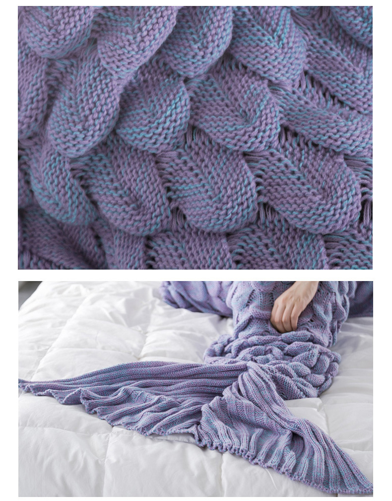Honana-WX-39-90x190cm-Yarn-Knitting-Mermaid-Tail-Blanket-Fish-Scales-Style-Super-Soft-Sleep-Bag-Bed--1093601-8