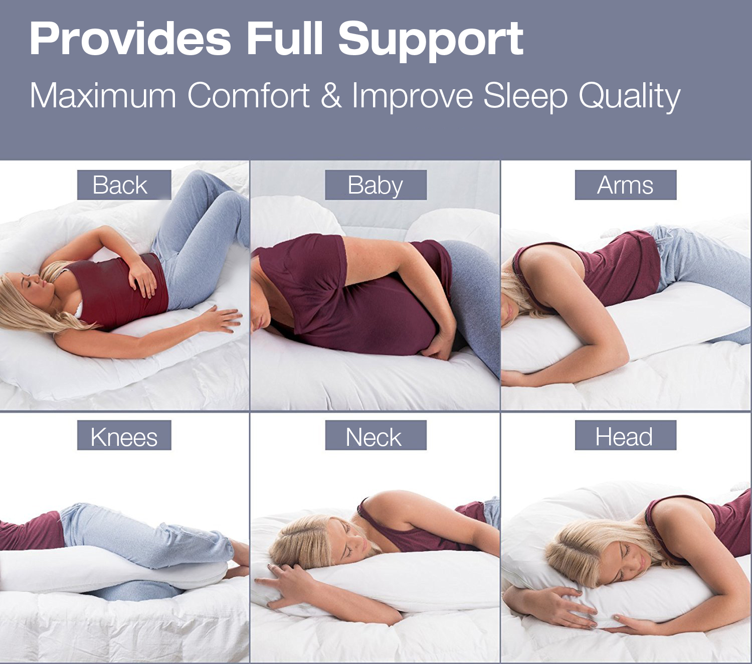 Honana-WX-8265-J-Shape-Pregnancy-Soft-Body-Pillow-Side-Lying-Cushion-for-Pregnant-Women--Side-Sleep-1260560-2