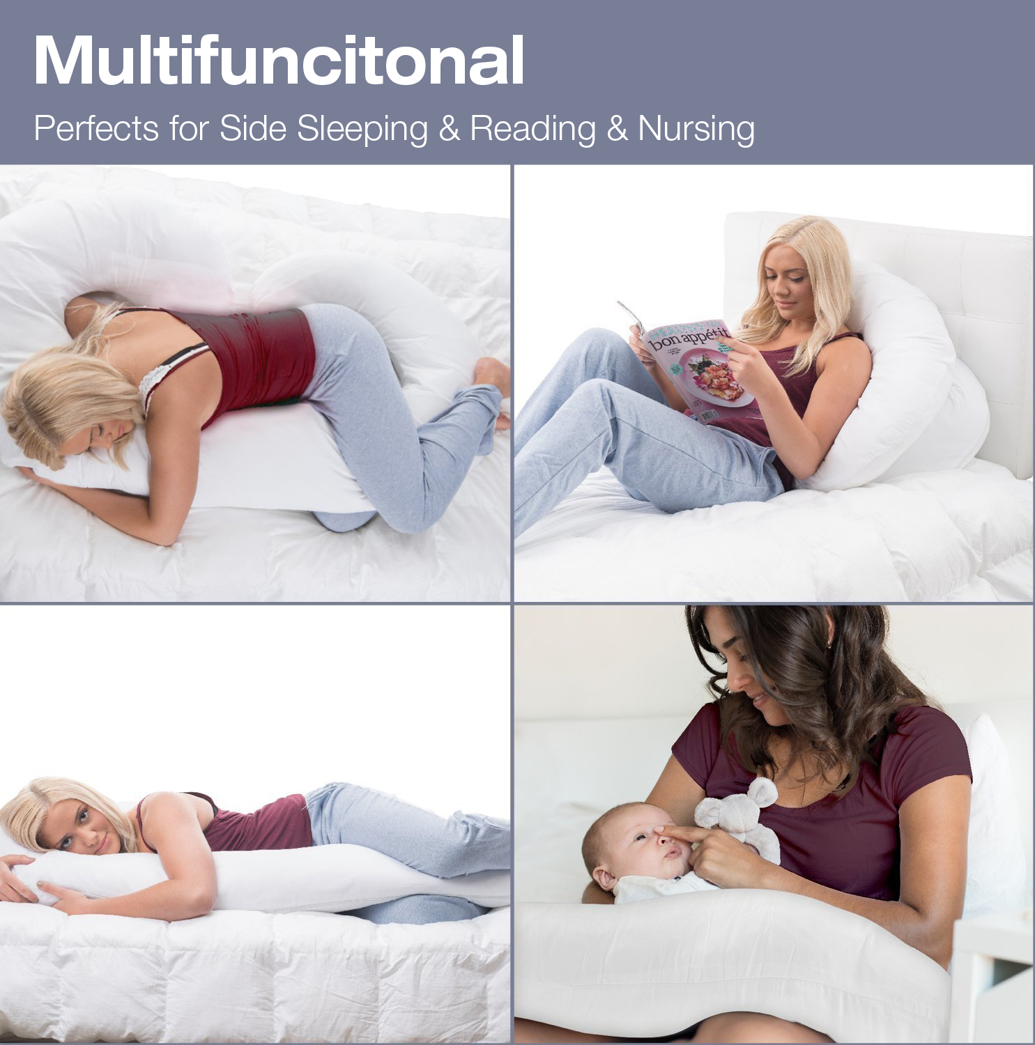 Honana-WX-8265-J-Shape-Pregnancy-Soft-Body-Pillow-Side-Lying-Cushion-for-Pregnant-Women--Side-Sleep-1260560-3