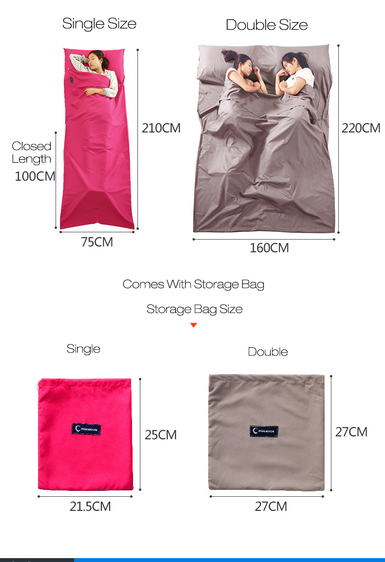 Honana-WX-B36-Outdoor-Sleeping-Bag-Liner-Pongee-Portable-Camping-Travel-Sleeping-Bag-Bed-Mattress-Sh-1127108-4