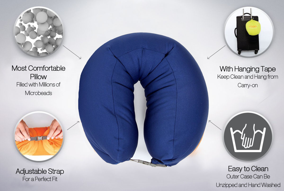 Honana-WX-P5-4-in-1-Convertible-Travel-Pillow-for-Side-Back-Sleepers-Lumbar-Support-Washable-Cushion-1155965-2