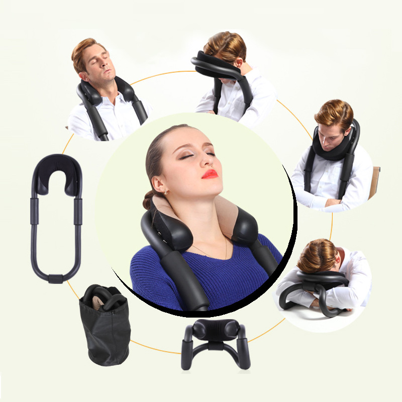 IdeaShow-Black-Neck-Protecting-U-shaped-Pillow-Airplane-Car-Office-Nap-Pillow-Travel-Pillow-1093998-7