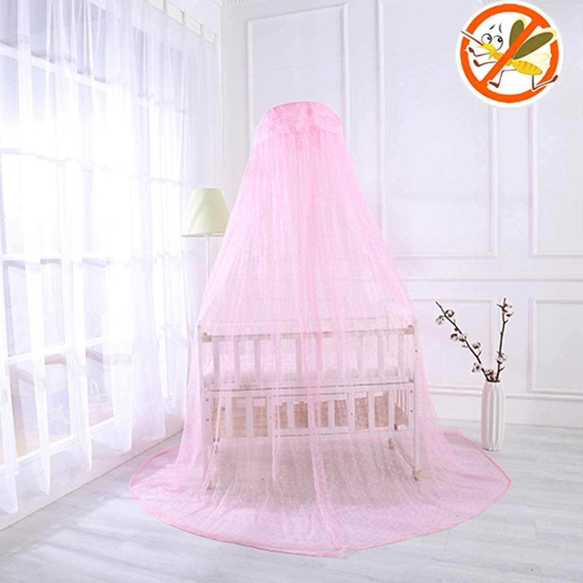 Kids-Baby-Bed-Canopy-Bedcover-Mosquito-Net-Curtain-Bedding-Cotton-Dome-Tent-1353509-11