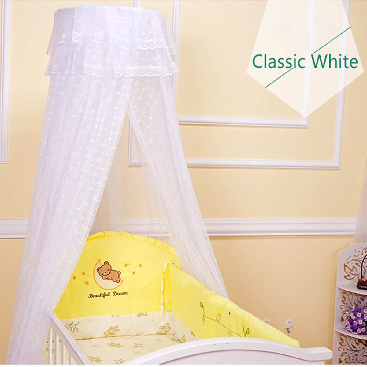 Kids-Baby-Bed-Canopy-Bedcover-Mosquito-Net-Curtain-Bedding-Cotton-Dome-Tent-1353509-4