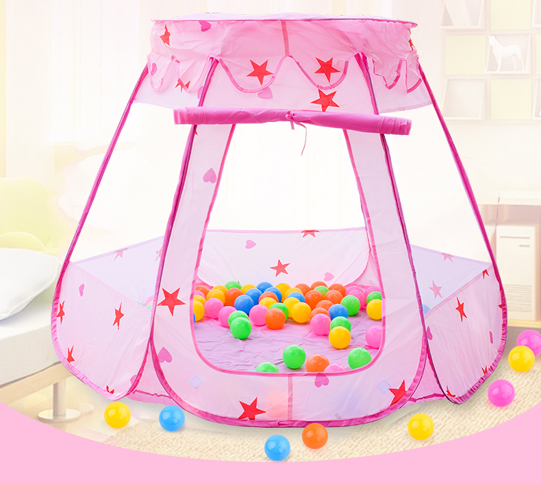 Large-Princess-Castle-Girls-Pink-Indoor-Play-Tent-Kids-Pretend-Garden-Playhouse-1818025-9