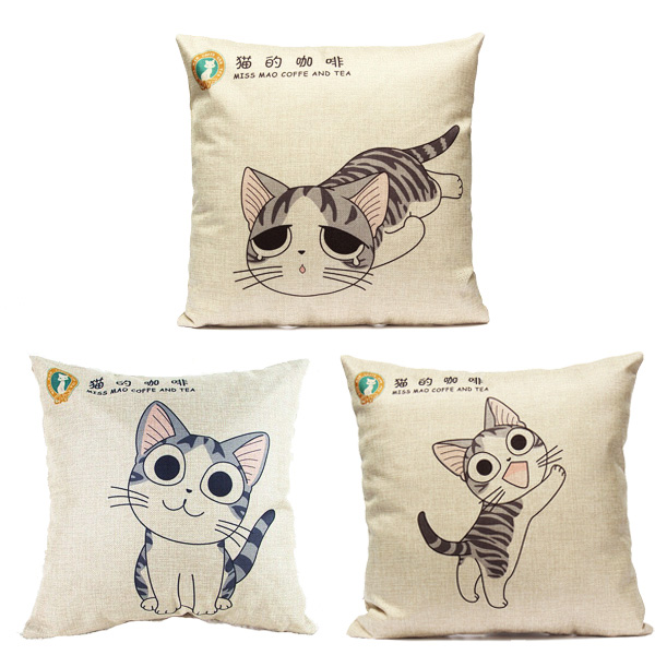 Linen-Cartoon-Cat-Throw-Pillow-Case-Car-Cushion-Cover-Decorative-964749-1