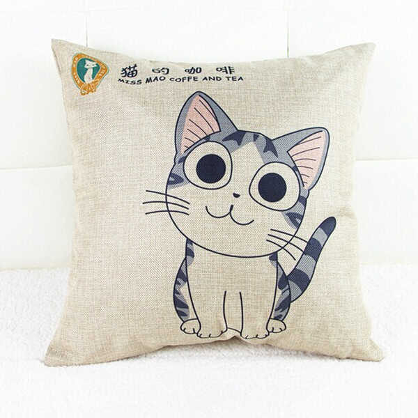 Linen-Cartoon-Cat-Throw-Pillow-Case-Car-Cushion-Cover-Decorative-964749-3