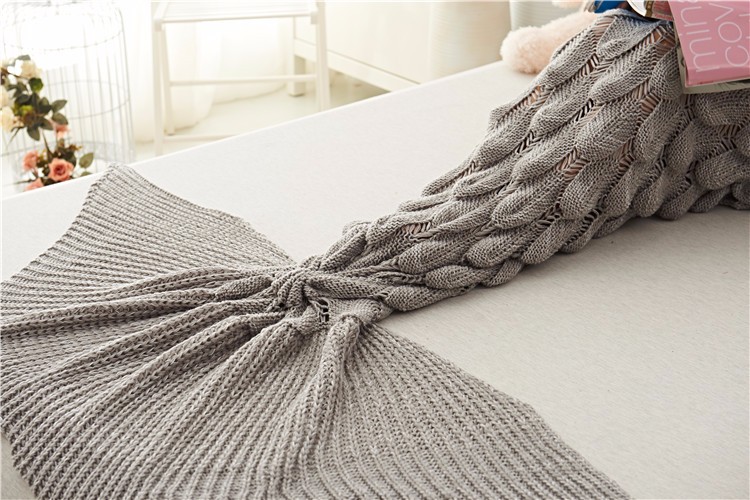Mermaid-Tail-Blankets-Yarn-Knitted-Handmade-Crochet-Mermaid-Blanket-Kids-Throw-Bed-Wrap-1268165-3
