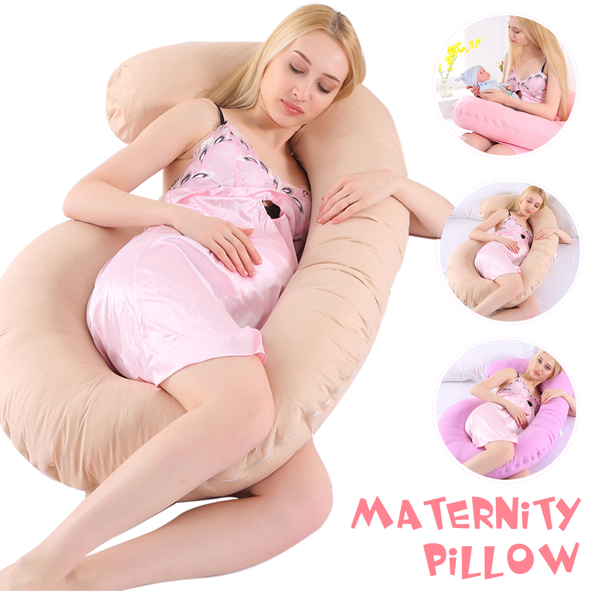 Multifunctional-Mother-Pillow-Side-Lying-Pillow-Cotton-Comfortable-U-Shaped-Pillow-Body-Removeable-P-1809584-1