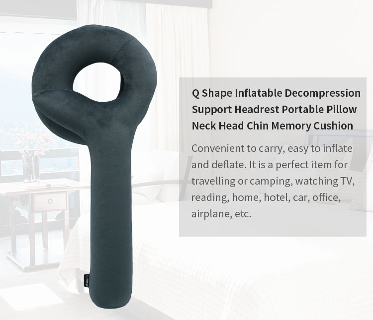 Q-Shape-Inflatable-Decompression-Support-Headrest-Portable-Pillow-Neck-Head-Chin-Memory-Cushion-1309242-1