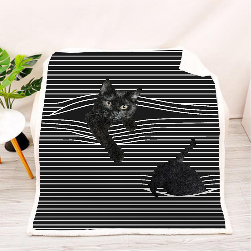Stripe-Pattern-Cat-Cartoon-Blanket-Coral-Fleece-Lunch-Break-Sofa-Blanket-Air-Conditioning-Blanket-1766332-1
