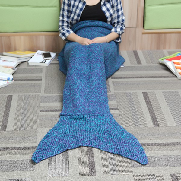 Two-Size-Thick-Needle-Yarn-Knitting-Mermaid-Tail-Blanket-Woman-Warm-Super-Soft-Bed-Mat-1095491-4