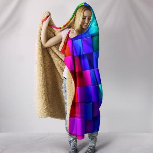 Warm-3D-Colored-Cubes-Hooded-Blankets-Wearable-Soft-Towel-Plush-Mat-For-Adult-Kid-1404287-3