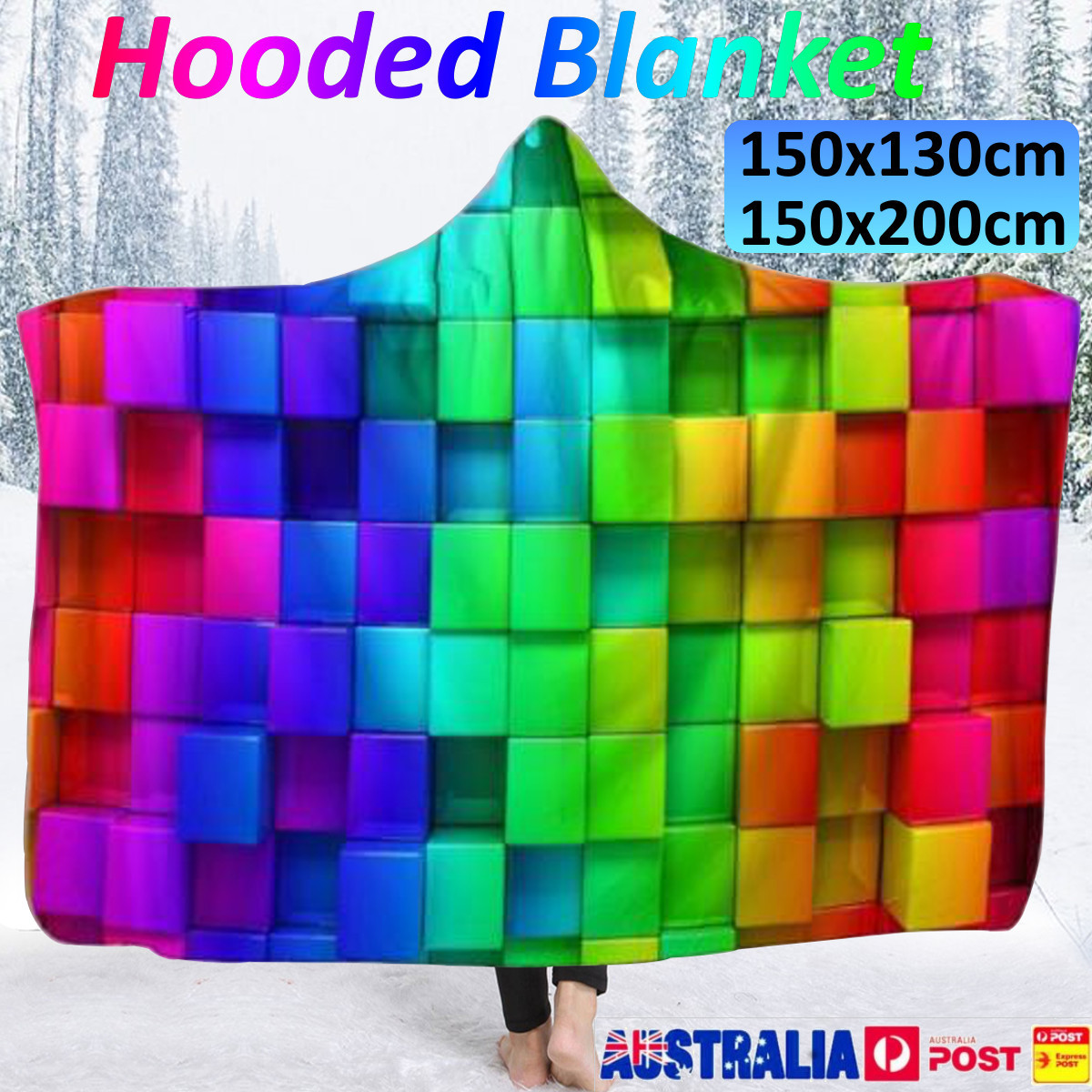 Warm-3D-Colored-Cubes-Hooded-Blankets-Wearable-Soft-Towel-Plush-Mat-For-Adult-Kid-1404287-6